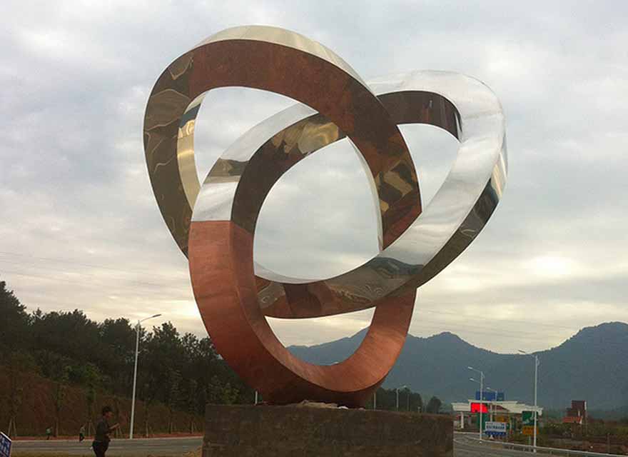 江西德兴市标不锈钢雕塑